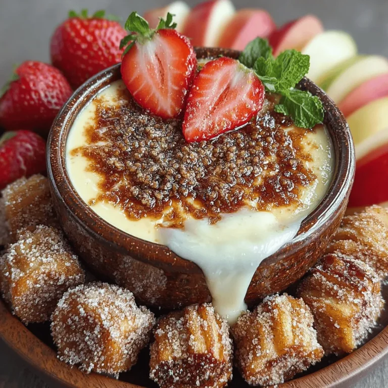 Dive into the delightful world of desserts with our Churro Cheesecake Dip Delight! This irresistible treat brings together the rich, creamy texture of traditional cheesecake and the warm, comforting flavors of cinnamon and churros. Whether you’re hosting a lively party, enjoying a family gathering, or simply indulging in a cozy night at home, this dessert is designed to please every palate. Its simple preparation and crowd-pleasing appeal will undoubtedly make it a staple in your dessert repertoire.