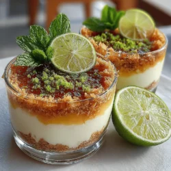 If you're on the hunt for a refreshing dessert that balances vibrant flavors with a delightful texture, look no further than the Zesty Coconut Lime Crisp. This dessert seamlessly combines the tropical notes of coconut and zesty lime, creating a harmonious blend that is sure to tantalize your taste buds. The creamy, tangy base, paired with a crunchy crust, makes this dish not only delicious but also visually appealing, making it a perfect centerpiece for any occasion.