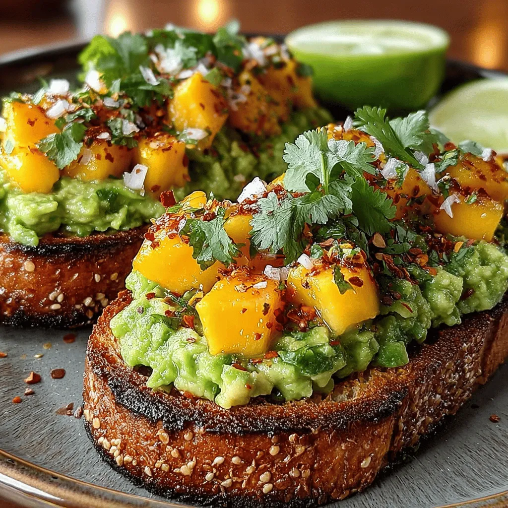 In recent years, avocado toast has taken the culinary world by storm, becoming a staple in cafes and kitchens alike. This creamy, nutritious spread on toasted bread has transcended its humble beginnings to become a symbol of contemporary cuisine, celebrated for its versatility and health benefits. Among the myriad variations of this beloved dish, the Mango Avocado Toast Delight stands out as a vibrant and refreshing option that combines the rich creaminess of avocados with the sweet, sunny flavor of ripe mangoes. This delightful twist not only elevates the classic toast but also introduces a burst of tropical essence that is perfect for any meal of the day.