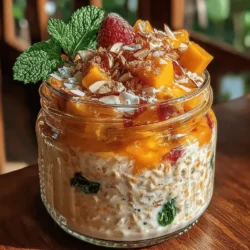 When it comes to quick and nutritious breakfast options, overnight oats have emerged as a favorite among health-conscious individuals and busy families alike. These delightful concoctions allow you to enjoy a wholesome meal without the hassle of morning preparation. With clever combinations of flavors and ingredients, overnight oats can be customized to suit various tastes and dietary needs. Among the myriad of delightful recipes, the Tropical Sunrise Peach Mango Overnight Oats stands out, offering a burst of tropical flavors that perfectly encapsulates the essence of summer mornings.
