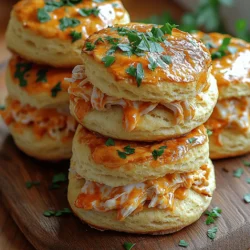Buffalo chicken dishes have surged in popularity over the years, becoming a staple in American cuisine. From classic buffalo wings served at sporting events to buffalo chicken dip at family gatherings, the spicy, tangy flavor profile is beloved by many. Among the myriad of ways to enjoy this flavor, Buffalo Chicken Biscuit Sandwich Sliders stand out as a perfect marriage of taste and convenience. These sliders combine tender, shredded buffalo chicken with fluffy biscuits, creating a delightful bite that is sure to impress at any gathering.