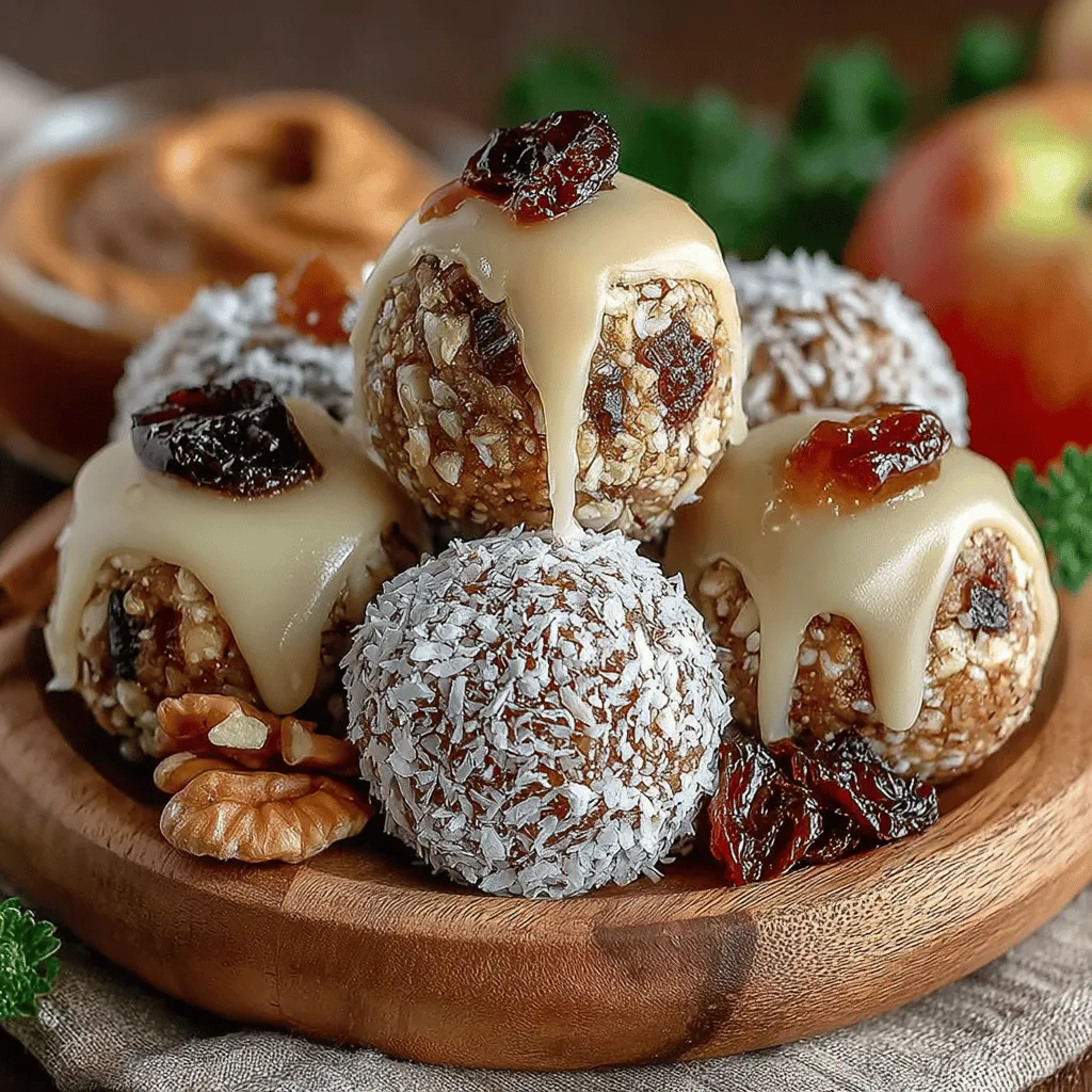 To elevate the nutritional profile of your No-Bake Apple Pie Energy Bites, consider incorporating chia seeds. These tiny powerhouses are rich in omega-3 fatty acids, fiber, and protein without altering the delightful apple pie flavor of the bites. Chia seeds absorb liquid and expand, adding a nice texture while providing essential nutrients that support heart health and digestion. Simply stir in a couple of tablespoons of chia seeds into your mixture before shaping the bites. This simple addition not only enhances the nutritional value but also contributes to a satisfying crunch.