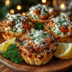 When it comes to appetizers that impress, the Crunchy Mini Chicken Caesar Salad Cups stand out as a delightful and versatile option. These bite-sized wonders are perfect for gatherings, parties, or even as a light meal. The unique combination of crispy phyllo pastry cups filled with a creamy chicken Caesar salad makes them both visually appealing and satisfying. The best part? They are incredibly easy to prepare, allowing you to whip them up quickly and enjoy them fresh or chilled.