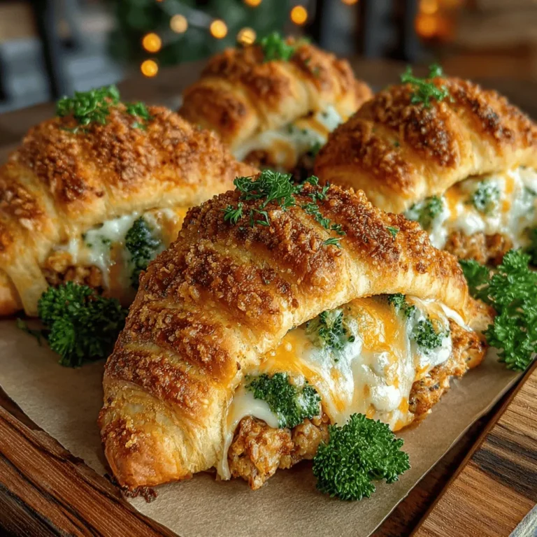 If you're on the hunt for a crowd-pleasing dish that balances flavor, nutrition, and convenience, look no further than Cheesy Broccoli Chicken Bombs. This delectable recipe combines tender ground chicken with vibrant broccoli and a rich blend of cheeses, all enveloped in golden, flaky crescent roll dough. Not only does this dish appeal to the taste buds, but it also offers a symmetry of textures—from the crunch of the broccoli to the creaminess of the cheese, and the satisfying bite of the chicken.