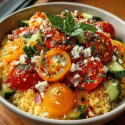 As the warm sun graces us with its presence, there’s no better way to celebrate the season than with vibrant, refreshing summer salads. These dishes not only offer a burst of flavor but are also a canvas for incorporating the freshest ingredients available. One standout recipe that embodies these summer vibes is the Refreshing Cold Tomato Basil Couscous Salad. This delightful dish is perfect for potlucks, outdoor gatherings, or even a light lunch on a sunny day.