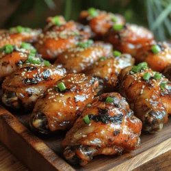 The beauty of these chicken wings lies in the simple yet flavorful ingredients that come together to create a sticky, irresistible glaze. What makes this recipe stand out is the harmonious blend of sweet and savory notes that come from each ingredient. Here’s what you’ll need: