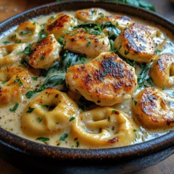 When it comes to comfort food that impresses, few dishes rival the rich and creamy allure of Chicken Alfredo Tortellini. This recipe brings together the velvety smoothness of Alfredo sauce, perfectly cooked chicken breast, and tender cheese-filled tortellini into a harmonious ensemble that is sure to delight your taste buds. The combination of these elements not only creates a satisfying meal but also offers a visual feast that can elevate any dining occasion. Whether it's a cozy family dinner, a gathering with friends, or a special celebration, Silky Chicken Alfredo Tortellini is a versatile dish that fits seamlessly into any culinary repertoire.