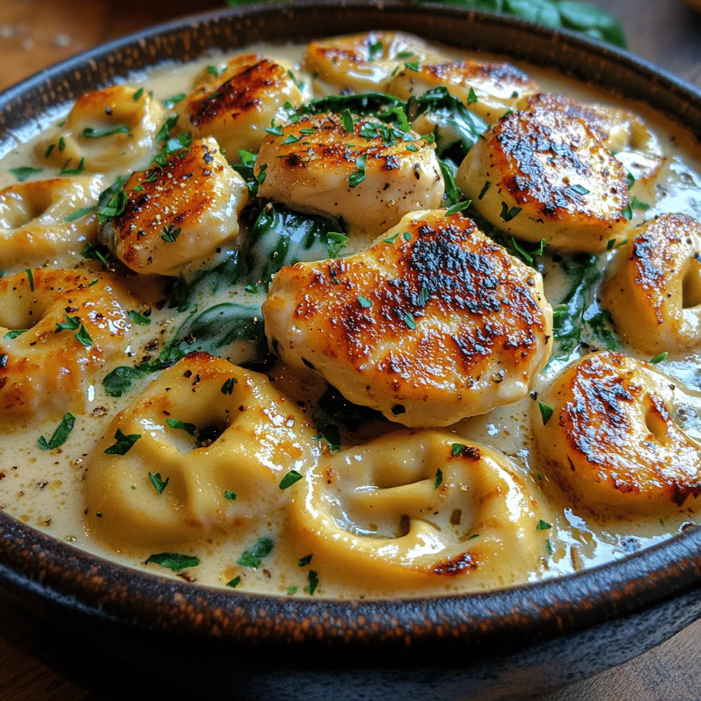 When it comes to comfort food that impresses, few dishes rival the rich and creamy allure of Chicken Alfredo Tortellini. This recipe brings together the velvety smoothness of Alfredo sauce, perfectly cooked chicken breast, and tender cheese-filled tortellini into a harmonious ensemble that is sure to delight your taste buds. The combination of these elements not only creates a satisfying meal but also offers a visual feast that can elevate any dining occasion. Whether it's a cozy family dinner, a gathering with friends, or a special celebration, Silky Chicken Alfredo Tortellini is a versatile dish that fits seamlessly into any culinary repertoire.