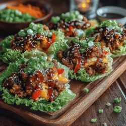 There's something inherently delightful about lettuce wraps, isn’t there? They embody a unique blend of lightness and flavor, making them a go-to choice for those seeking a refreshing meal that doesn’t compromise on taste. I still remember the first time I had sweet chili chicken lettuce wraps at a family gathering. My aunt, known for her culinary genius, whipped them up effortlessly, and they quickly became the highlight of the meal. The combination of savory ground chicken, crunchy vegetables, and the sweet kick of chili sauce was a revelation that left a lasting impression on my palate.