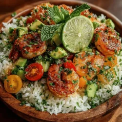 Welcome to a delightful exploration of a dish that's perfect for those warm, sunny days when you crave something light yet satisfying. The Chilled Shrimp & Herb Rice Delight is not only a feast for the eyes with its vibrant colors but also a powerhouse of nutrition, making it an ideal choice for gatherings, picnics, or a healthy meal at home. This dish combines tender shrimp, aromatic jasmine rice, and an array of fresh vegetables, all harmoniously blended with fragrant herbs and a zesty dressing. Whether you're looking to impress guests or simply indulge in a refreshing meal, this recipe is sure to become a favorite.