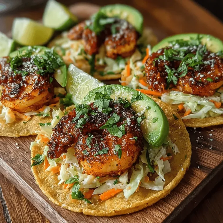 When it comes to fresh and flavorful meals, shrimp tacos emerge as a top contender, delivering a delightful combination of taste and texture that is hard to resist. These zesty shrimp tacos, paired with a crunchy lime slaw, are not just a feast for the palate but also a vibrant addition to any meal. The contrast between the succulent shrimp and the crisp, tangy slaw creates a harmonious balance, making each bite a burst of flavor.