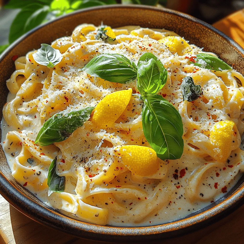 When it comes to creating a dish that embodies brightness and flavor, Creamy Zesty Lemon Pasta stands out as a delightful choice. This dish combines the comforting essence of pasta with the invigorating zing of lemon, resulting in a meal that is both refreshing and satisfying. Whether you're looking for a quick weeknight dinner or a sophisticated option for entertaining guests, this recipe delivers on all fronts. The creamy sauce, accentuated by the tartness of lemon, transforms simple ingredients into a culinary experience that is sure to impress.