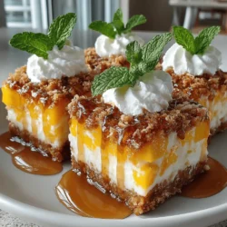 When the sun shines bright and the temperatures rise, there’s nothing quite like a cool, refreshing dessert to lift your spirits. Enter the Tropical Delight Mango Bars, a delightful treat that captures the essence of summer in every bite. This recipe combines the lusciousness of ripe mangoes with a buttery, coconut-infused crust, creating a dessert that is both delicious and visually appealing. Whether you’re hosting a summer gathering, looking for a quick dessert to satisfy your sweet tooth, or simply want to indulge in a tropical escape, these mango bars are the perfect solution.
