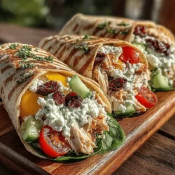 Refreshing Greek Chicken Salad Wraps: A Delicious and Healthy Meal Option