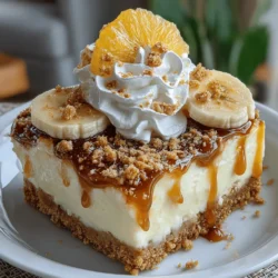 If you're looking for a dessert that combines convenience with irresistible flavor, look no further than Banana Bliss No-Bake Pudding Bars. This delightful treat is a testament to the beauty of simplicity in the kitchen. With its creamy layers of banana and pudding, all nestled in a sweet graham cracker crust, these bars offer a perfect balance of flavors and textures that will impress any crowd.