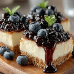 No-bake desserts have surged in popularity, capturing the hearts of home bakers and dessert enthusiasts alike. With their simple preparation and delightful taste, these treats eliminate the need for an oven while allowing for endless creativity. Among the many delicious options available, the Berry Bliss No-Bake Blueberry Cheesecake Bars stand out as a particularly enticing choice. Not only are they an easy-to-make indulgence, but they also showcase the vibrant flavor of fresh blueberries, making them a perfect dessert for any occasion.