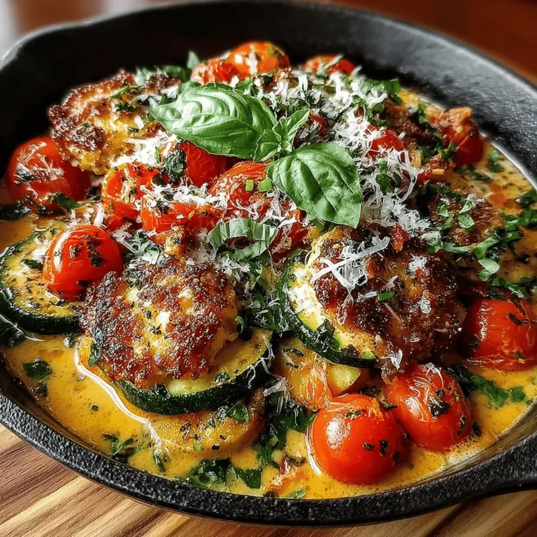 In the fast-paced world we live in, one-pan meals have become a culinary favorite for many home cooks. Their appeal lies in the simplicity and convenience they offer, allowing for delicious dishes to be prepared with minimal cleanup. The Creamy Tomato & Zucchini Skillet is one such dish that not only boasts ease of preparation but also brings a vibrant array of flavors to your table. With fresh vegetables and a creamy sauce, this recipe is perfect for anyone looking to whip up a satisfying meal without spending hours in the kitchen.