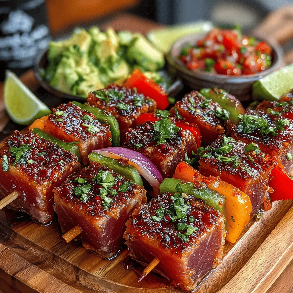 When it comes to quick and delicious meals, Zesty Tuna Skewers with Lime Salsa stand out as a vibrant and flavorful option. This dish not only tantalizes the taste buds but also offers a healthy alternative to traditional skewers, making it perfect for both casual gatherings and more formal occasions. The combination of succulent tuna, fresh vegetables, and a zesty lime salsa creates a culinary experience that is both refreshing and satisfying.