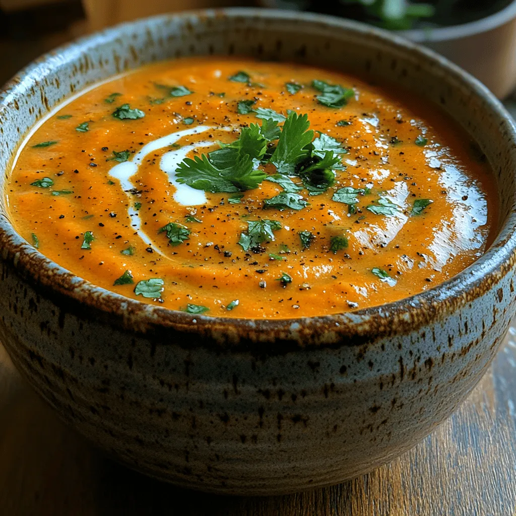 In the realm of comforting and nourishing meals, few dishes can compete with a warm bowl of soup. Among the myriad of options, Creamy Carrot Ginger Soup stands out not only for its vibrant color and rich texture but also for its ability to evoke warmth and satisfaction with every spoonful. This delightful recipe, aptly named "Sunshine in a Bowl," combines the natural sweetness of carrots with the zesty kick of ginger, creating a harmonious blend that is both delicious and nutritious. Whether you're seeking a soothing dish on a chilly evening or a vibrant starter for a special gathering, this soup fits the bill perfectly.