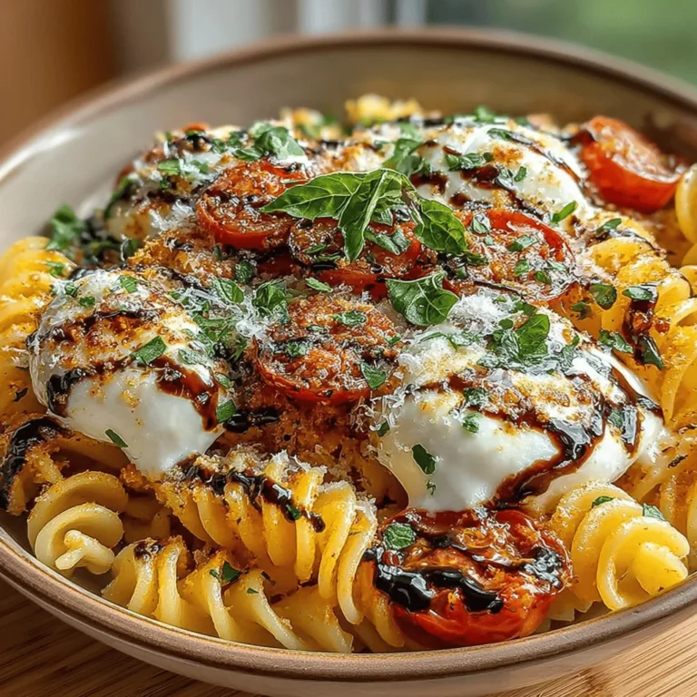 When it comes to comfort food that bursts with flavor, the Savory Roasted Tomato and Mozzarella Caprese Pasta stands out as a delightful option. This dish combines the beloved elements of a classic Caprese salad—ripe tomatoes, creamy mozzarella, and fragrant basil—into a satisfying pasta meal that is both easy to prepare and impressive enough for special occasions. Whether you’re preparing a quick weeknight dinner or hosting a gathering with friends, this recipe is sure to please.
