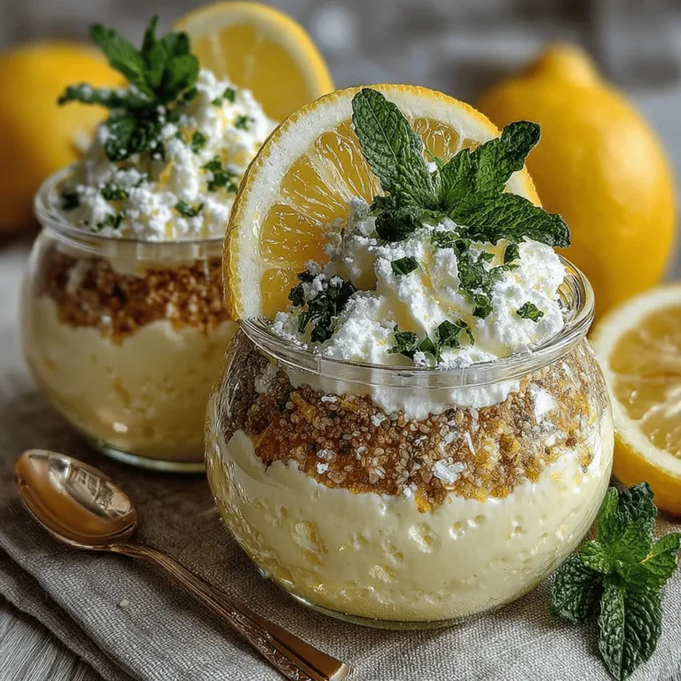 In recent years, the demand for healthy desserts has soared as more individuals seek to satisfy their sweet cravings without compromising their dietary goals. This growing trend has led to the creation of innovative and nutritious recipes that blend indulgence with health, making it easier than ever to enjoy a guilt-free treat. Among these delightful options, the Zesty Chia Lemon Delight Cups stand out as a refreshing and wholesome choice that is sure to please your palate while nourishing your body.