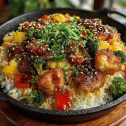 When it comes to quick, delicious meals that deliver both flavor and nutrition, few dishes can compete with the Sweet & Savory Honey Garlic Chicken Rice Skillet. This one-pan wonder not only tantalizes your taste buds with its perfect balance of sweet and savory flavors but also makes life easier for busy individuals and families who crave a wholesome meal without the hassle of extensive cleanup. With just a few simple ingredients and minimal preparation time, you can whip up a satisfying dish that’s bursting with flavor and nutrients.