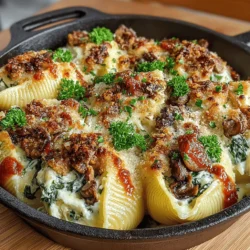 Creamy Mushroom Spinach Stuffed Pasta Shells are a delightful dish that perfectly embodies the essence of comfort food. With their rich, creamy filling and savory flavors, these pasta shells make for a satisfying meal that warms the heart and soul. The combination of sautéed mushrooms, fresh spinach, and a blend of cheeses enveloped in large pasta shells creates a dish that is not only delicious but also visually appealing.