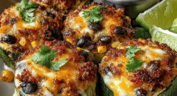 Zucchini Corn Nacho Cups