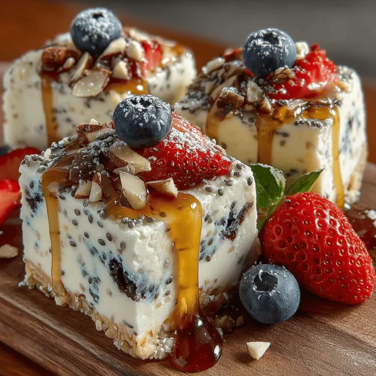 In the realm of frozen desserts, the quest for a treat that harmoniously balances indulgence with health can often feel daunting. However, the Creamy Frozen Yogurt Almond Chia Squares emerge as a delightful solution, offering a refreshing and nutritious option that satisfies sweet cravings without derailing your wellness journey. This easy-to-make recipe highlights the creamy goodness of Greek yogurt, the nutty richness of almond butter, and the remarkable nutrition of chia seeds, creating a square dessert that is both delicious and wholesome.