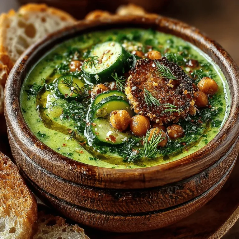 As the temperatures rise and the days grow longer, the idea of enjoying a refreshing soup becomes increasingly appealing. Light, invigorating, and packed with flavor, refreshing soups are an excellent way to nourish the body while satisfying the palate. The ‘Refreshing Chickpea & Cucumber Soup’ not only embodies these attributes but also brings a delightful twist to traditional soup recipes, making it a perfect choice for any occasion—whether served warm or chilled.