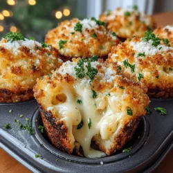 Before diving into the heart of this delicious recipe, it's crucial to preheat your oven to 350°F (175°C). Preheating ensures that your mini mac and cheese muffin cups bake evenly, giving you that perfect golden-brown crust on top. Additionally, take a moment to grease your muffin tin with non-stick cooking spray or butter. This step is essential to prevent the muffins from sticking, making it easier to remove them once they are baked. A well-greased muffin tin will ensure a flawless presentation and a delightful experience when serving your cheesy bites.