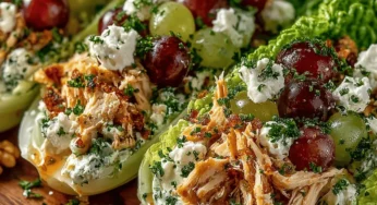 Crisp & Zesty Mini Chicken Salad Lettuce Boats