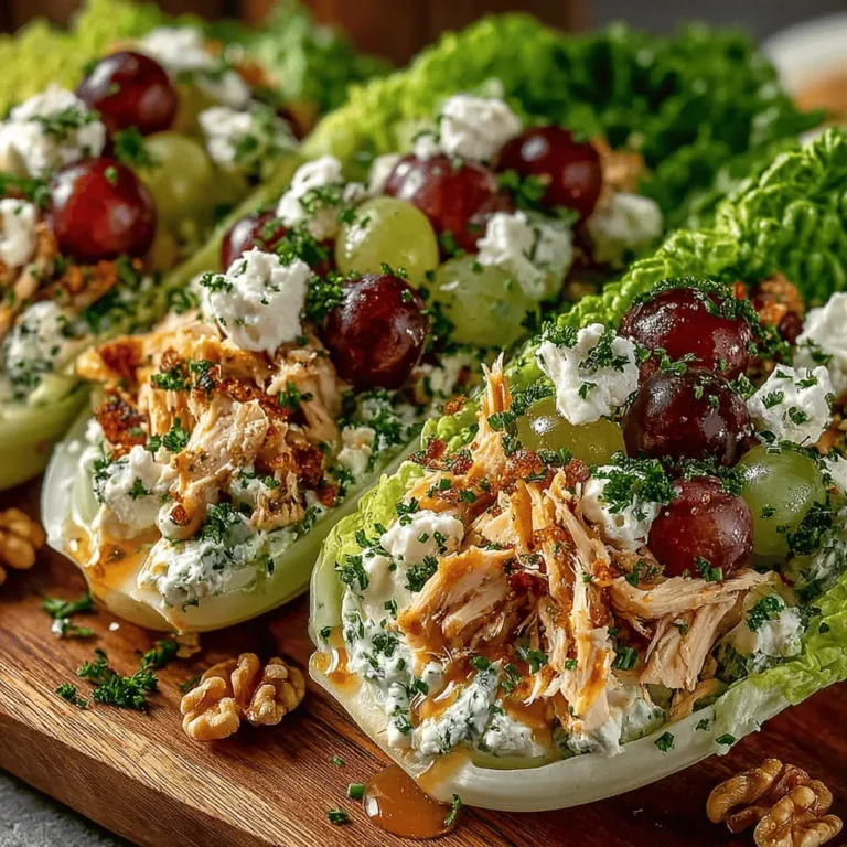 In the realm of culinary creations, few dishes can boast the same level of versatility and appeal as a chicken salad. Whether served in a classic sandwich, a refreshing wrap, or even as a standalone dish, chicken salad has long been a favorite for its ability to adapt to countless flavor profiles and dietary preferences. Today, we introduce a delightful twist on this beloved classic: Crisp & Zesty Mini Chicken Salad Lettuce Boats. These delightful little creations not only deliver a burst of flavor but also present a healthier, low-carb option that is perfect for a variety of occasions.