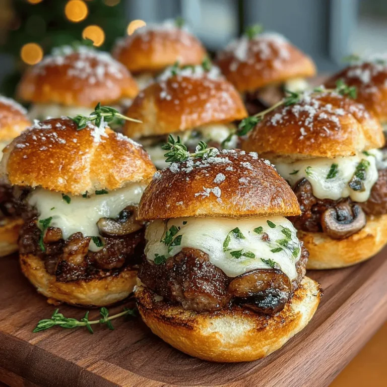 In recent years, sliders have become a staple in modern cuisine, capturing the hearts and palates of food enthusiasts everywhere. These bite-sized burgers are perfect for casual dining, offering a delightful combination of flavors and textures in each small package. Among the myriad of slider recipes, Mini Mushroom Swiss Sliders stand out as a particularly mouthwatering choice. This recipe not only tantalizes the taste buds but also appeals to a wide range of dietary preferences, making it a versatile option for any gathering.