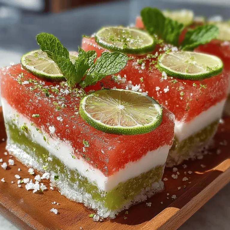 As summer approaches, the desire for refreshing treats often takes center stage. Among the myriad options, frozen yogurt bars stand out as a delightful way to cool off while indulging in something nutritious. These Frozen Watermelon Lime Yogurt Bars offer a perfect blend of sweetness and tang, making them an ideal snack or dessert for warm, sunny days. Not only are they a delicious way to satisfy your sweet tooth, but they also pack a nutritious punch with their hydrating watermelon and protein-rich yogurt base.