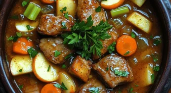 Cozy Fall Crockpot Pork and Apple Stew: A Hearty Recipe for Autumn Gatherings