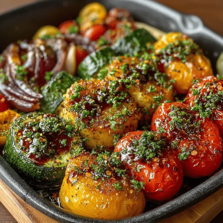 In the realm of culinary creations, few dishes boast the perfect balance of simplicity and flavor quite like Baked Balsamic Bliss. This delightful recipe showcases the harmony of fresh vegetables harmonized with a rich balsamic marinade, making it an exceptional addition to any meal. The beauty of Baked Balsamic Bliss lies in its ease of preparation, coupled with the vibrant and nutritious elements it presents. Imagine perfectly baked vegetables, infused with the tangy sweetness of balsamic vinegar, aromatic herbs, and a hint of honey—this dish is not only a feast for the palate but also a visual treat.