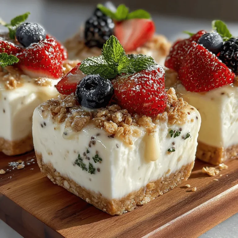 As the temperature rises and summer approaches, the quest for a refreshing and healthy dessert becomes a priority for many. Enter Frozen Yogurt Lemon Chia Squares, a delightful treat that perfectly balances the tartness of fresh lemons with the creaminess of Greek yogurt. This dessert not only satisfies your sweet tooth but also packs a nutritional punch with the addition of chia seeds. Whether you’re hosting a summer gathering, enjoying a family barbecue, or simply treating yourself on a hot afternoon, these squares offer a guilt-free indulgence that will please both your palate and your health goals.