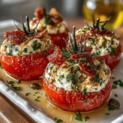 In the realm of culinary delights, few dishes manage to combine simplicity, flavor, and nutrition quite like savory mini tuna stuffed tomatoes. This dish not only tantalizes the taste buds but also serves as a visual feast, making it an ideal choice for a variety of occasions. Whether you are hosting a casual gathering with friends, preparing an elegant dinner party, or simply looking for a light yet satisfying meal, these stuffed tomatoes fit the bill perfectly.