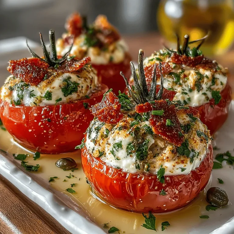 In the realm of culinary delights, few dishes manage to combine simplicity, flavor, and nutrition quite like savory mini tuna stuffed tomatoes. This dish not only tantalizes the taste buds but also serves as a visual feast, making it an ideal choice for a variety of occasions. Whether you are hosting a casual gathering with friends, preparing an elegant dinner party, or simply looking for a light yet satisfying meal, these stuffed tomatoes fit the bill perfectly.