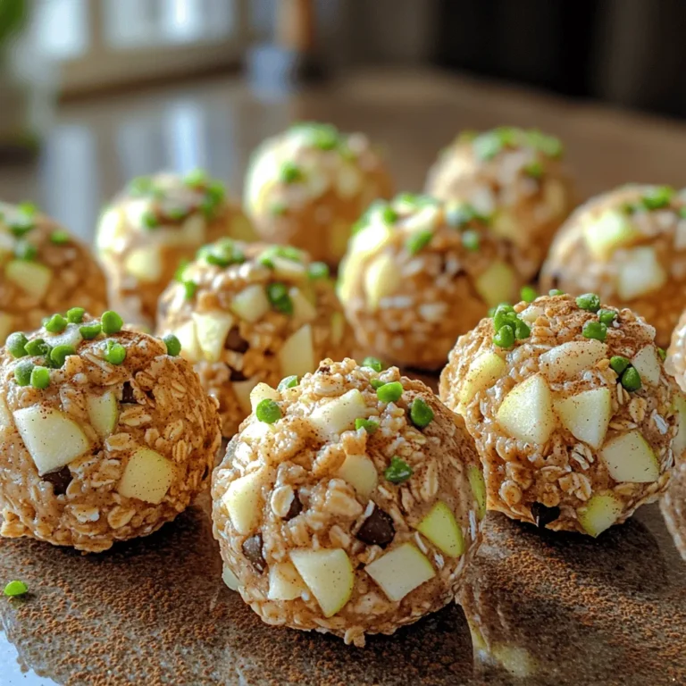 In the quest for healthy snacking, finding a recipe that is both nutritious and satisfying can be a challenge. Enter the Crunchy Apple Oat Snack Balls, a delightful blend of wholesome ingredients that offer a perfect balance of flavor and texture. Packed with rolled oats, fresh apples, and nut butter, these snack balls not only provide a quick energy boost but also deliver essential nutrients to fuel your day. They are ideal for busy mornings, afternoon slumps, or even as a post-workout snack. In this article, we will explore the ingredients, step-by-step preparation, nutritional benefits, and creative serving suggestions for these tasty bites.