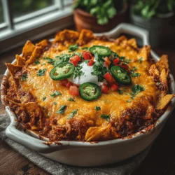 Cheesy Chicken Taco Casserole