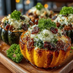 As the leaves turn vibrant shades of orange and gold and the air becomes crisp, there’s a natural inclination to gather around warm, hearty meals that celebrate the flavors of the season. One such dish that embodies the essence of autumn is the Stuffed Acorn Squash with Sausage & Rice. This recipe not only showcases the beautiful acorn squash, but also combines savory Italian sausage, wholesome rice, and vibrant vegetables, making it a delightful centerpiece for any fall dining experience.
