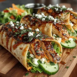Sweet & Zesty Honey Mustard Chicken Wraps