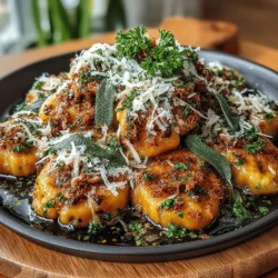 Sweet potato gnocchi is a dish that effortlessly combines comfort and flavor, making it a favorite among both home cooks and gourmet chefs. This delightful twist on traditional gnocchi utilizes the natural sweetness of sweet potatoes, resulting in a pasta that is not only delicious but also visually appealing with its vibrant orange hue. When paired with a fragrant sage butter sauce, this dish transforms into a culinary experience that is both satisfying and nourishing.
