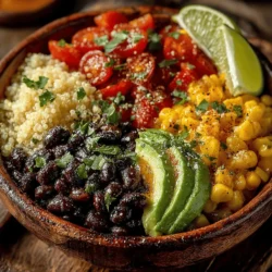 Colorful Quinoa & Black Bean Fiesta Bowl