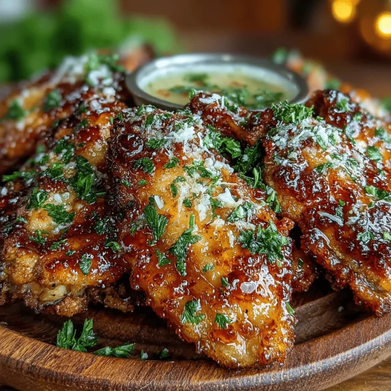 When it comes to finger foods that steal the spotlight at gatherings, chicken wings reign supreme. Whether it’s a casual get-together, a game day celebration, or simply a cozy night in, wings have the extraordinary ability to bring people together. Their versatility allows for a myriad of flavor profiles, and among the vast array available, Spicy Garlic Parmesan Wings stand out for their perfect balance of heat and savory richness. This recipe offers a delightful twist on classic wings, combining the zesty kick of garlic and hot sauce with the creamy, nutty notes of Parmesan cheese, creating an irresistible treat that promises to tantalize your taste buds.
