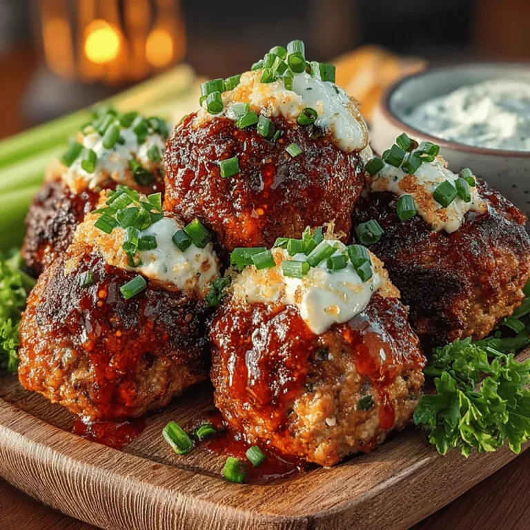 Buffalo-flavored dishes have surged in popularity over the years, captivating taste buds with their perfect balance of heat and flavor. Whether served as an appetizer at gatherings or as a main course during a casual dinner, buffalo chicken wings have become a staple in many households. However, as health-conscious eating trends gain traction, many are seeking alternatives that deliver the same bold taste without the added calories and fat. Enter Spicy Buffalo Turkey Meatballs—a delectable and nutritious substitute for traditional buffalo wings.