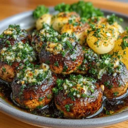 In the culinary world, few dishes embody the essence of simplicity and flavor quite like Garlic Butter Roasted Mushrooms. This dish not only serves as a delectable side but also shines as a standout appetizer, effortlessly elevating any meal with its rich, savory notes. The combination of earthy mushrooms bathed in aromatic garlic and creamy butter creates an irresistible flavor profile that appeals to a wide array of palates. Whether you’re hosting a dinner party, preparing a family meal, or simply craving a gourmet snack, Garlic Butter Roasted Mushrooms will not disappoint.