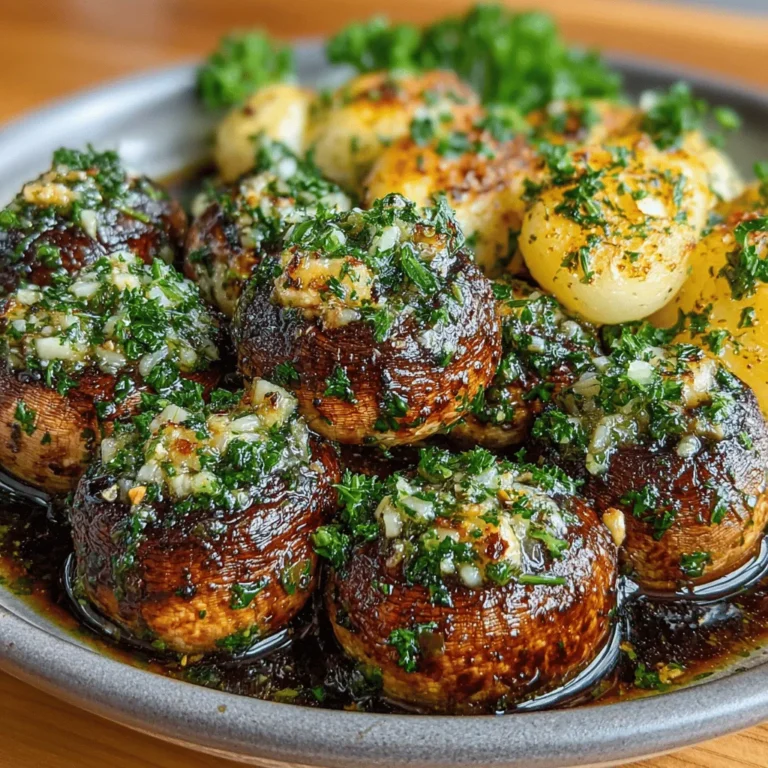 In the culinary world, few dishes embody the essence of simplicity and flavor quite like Garlic Butter Roasted Mushrooms. This dish not only serves as a delectable side but also shines as a standout appetizer, effortlessly elevating any meal with its rich, savory notes. The combination of earthy mushrooms bathed in aromatic garlic and creamy butter creates an irresistible flavor profile that appeals to a wide array of palates. Whether you’re hosting a dinner party, preparing a family meal, or simply craving a gourmet snack, Garlic Butter Roasted Mushrooms will not disappoint.